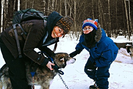 Winter Activities trip into the boundary waters includes dogsledding along with cross country skiing and snow shoeing.