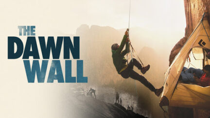 The Dawn Wall movie poster - image of climber on El Cap